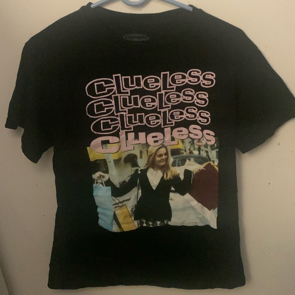 Awesome Clueless Unisex Black Crewneck Tshirt Sz Medium😍😍😍